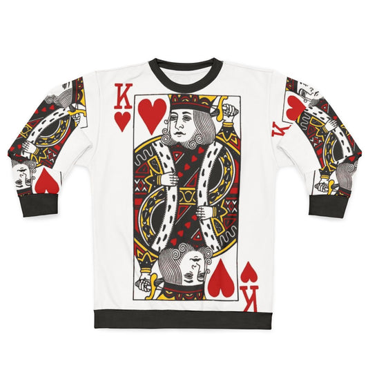 King of Hearts Poker Inspired Sweatshirt
