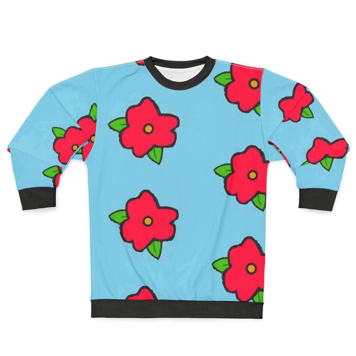 King Size Homer Muumuu Flower Oversized Sweatshirt