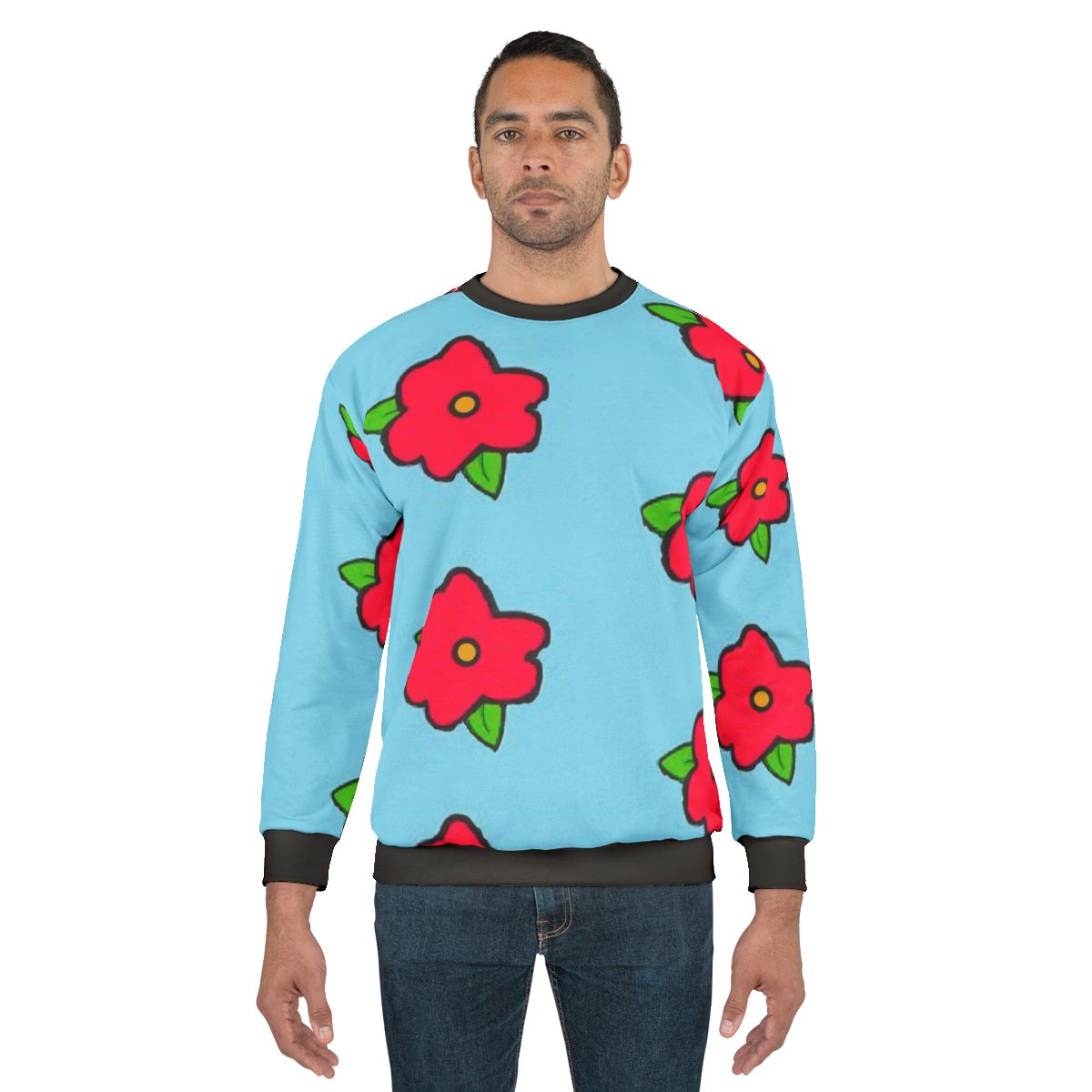 King Size Homer Muumuu Flower Oversized Sweatshirt