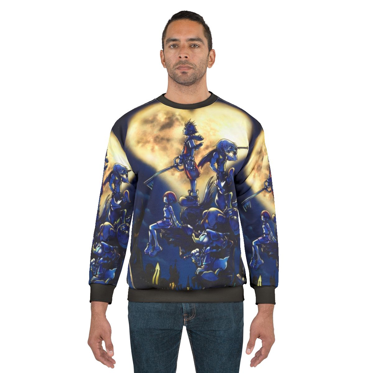 Kingdom Hearts Inspired Sweatshirt with Sora, Riku, and Kairi