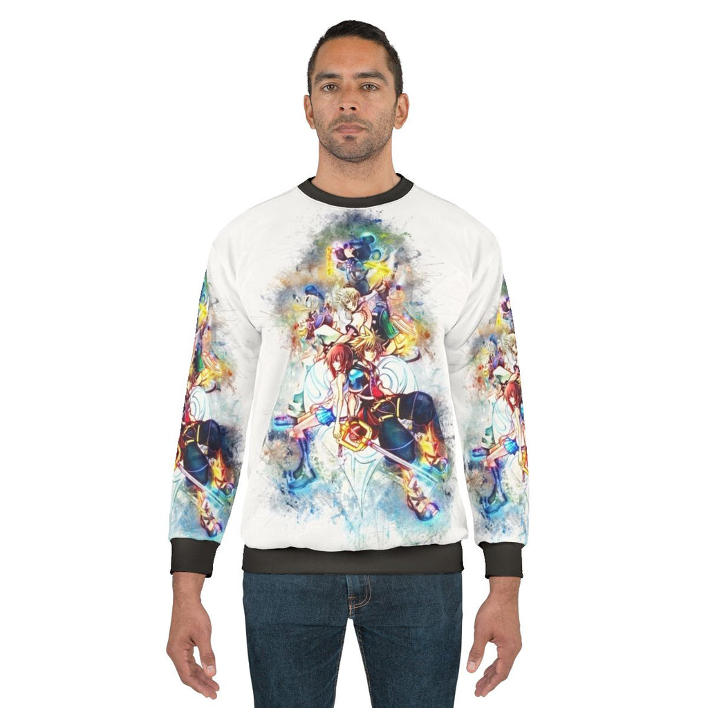 Kingdom Hearts Family Sweatshirt Featuring Sora and Friends