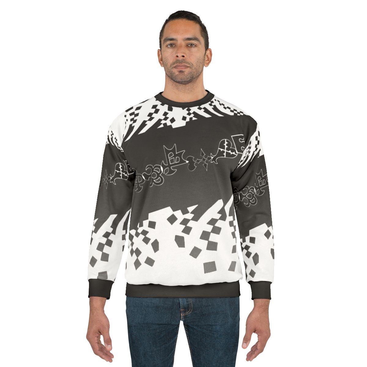 Kingdom Hearts Logo and Symbols Printed Sweatshirt