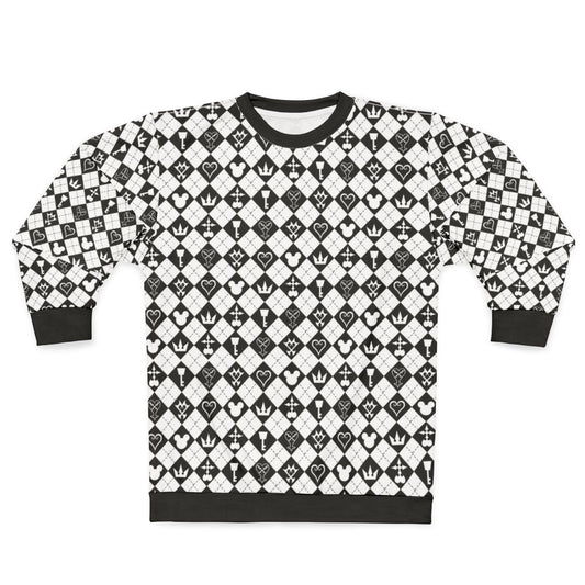 Kingdom Hearts Sweatshirt with Sora, Riku, and Kairi characters