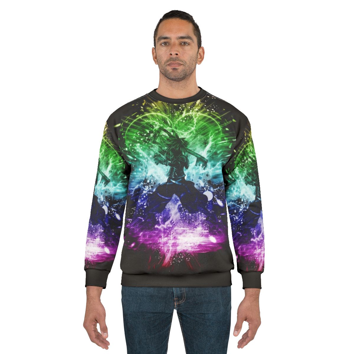 Kingdom Hearts Sweatshirt with Vibrant Pop Art Design