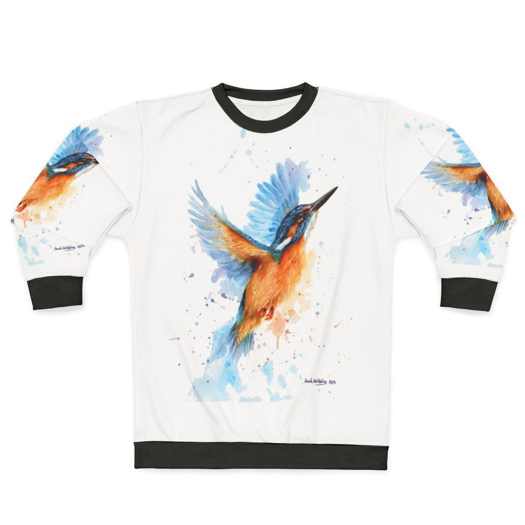 Colorful Kingfisher Watercolor Sweatshirt
