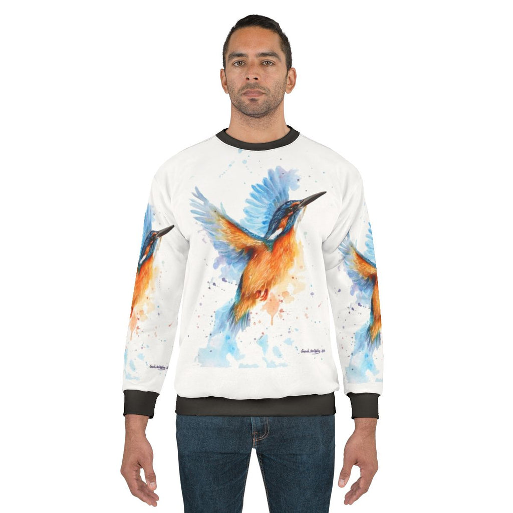Colorful Kingfisher Watercolor Sweatshirt