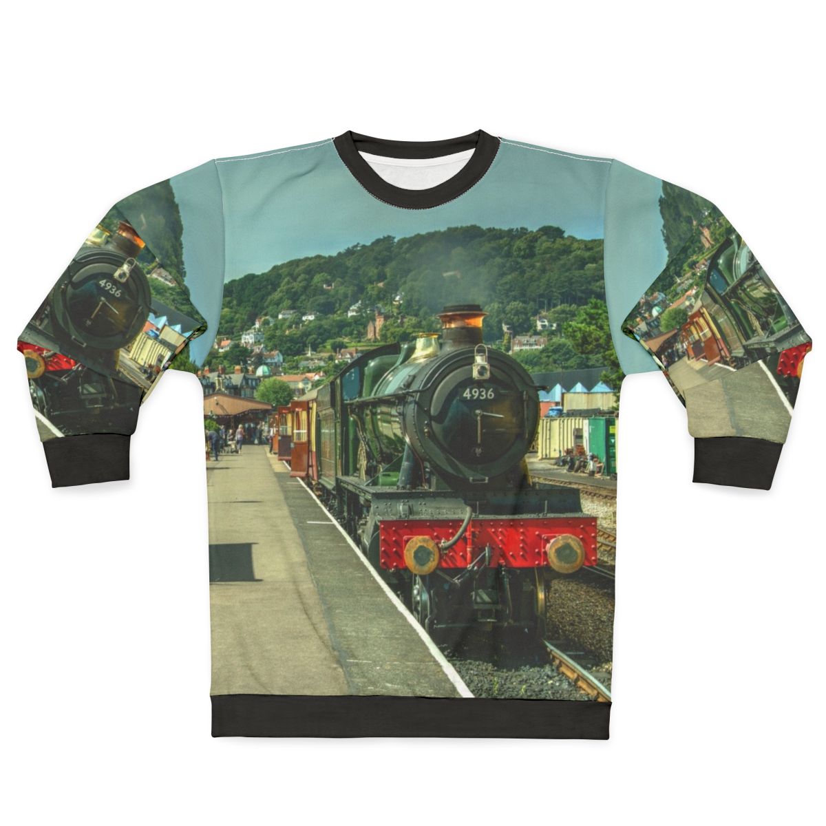Kinlet Hall Great Western Railway Steam Locomotive Sweatshirt