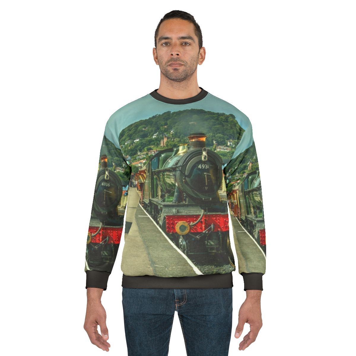 Kinlet Hall Great Western Railway Steam Locomotive Sweatshirt