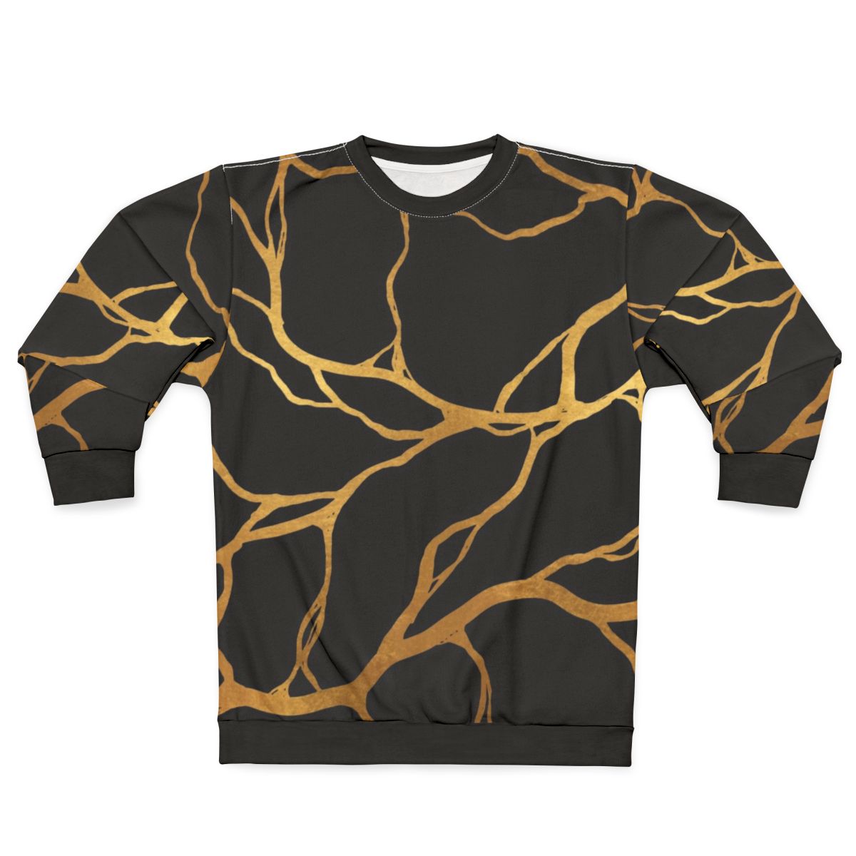 Kintsugi Sweatshirt with Ceramic Pattern Design