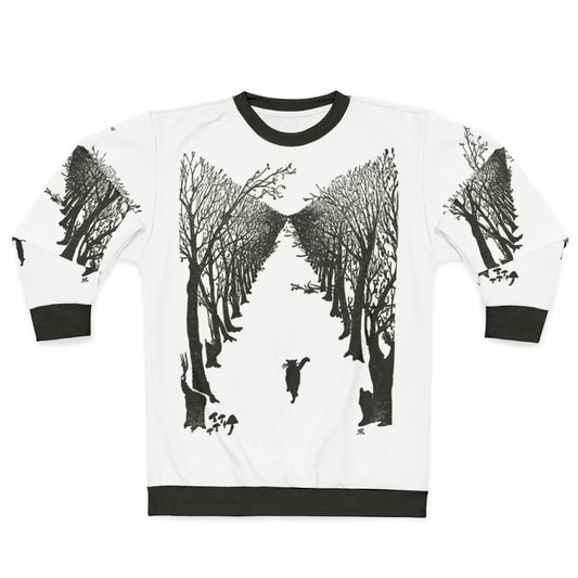 Kipling's "The Cat Who Walks By Himself" black cat sweatshirt design