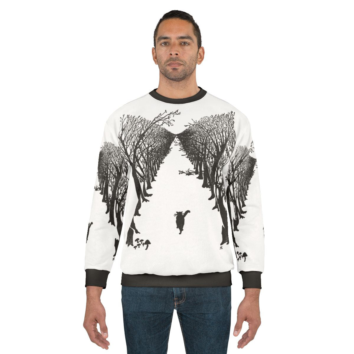 Kipling's "The Cat Who Walks By Himself" black cat sweatshirt design