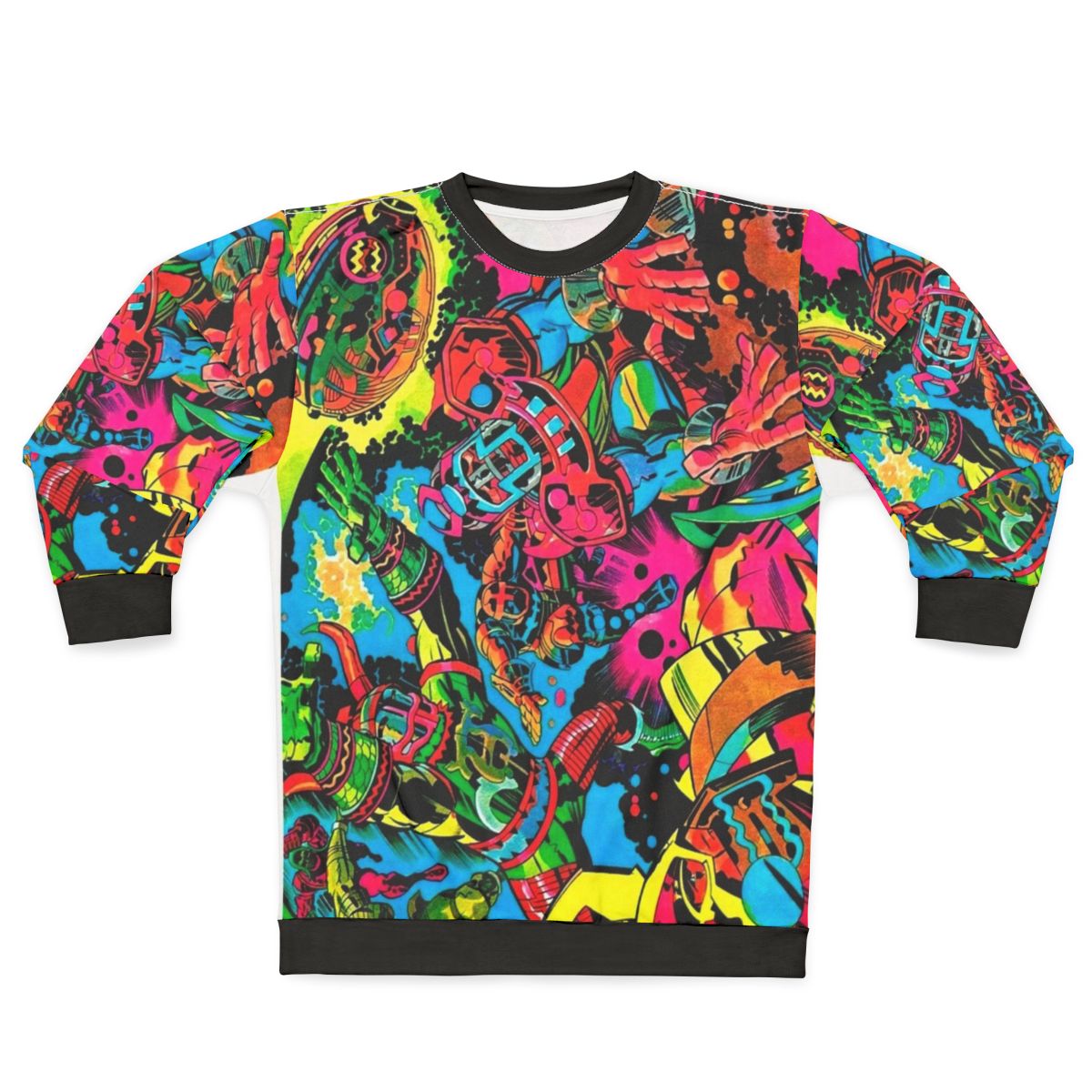 Kirby inspired retro pop art graphic sweatshirt