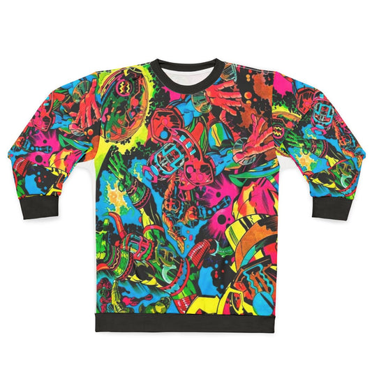 Kirby inspired retro pop art graphic sweatshirt