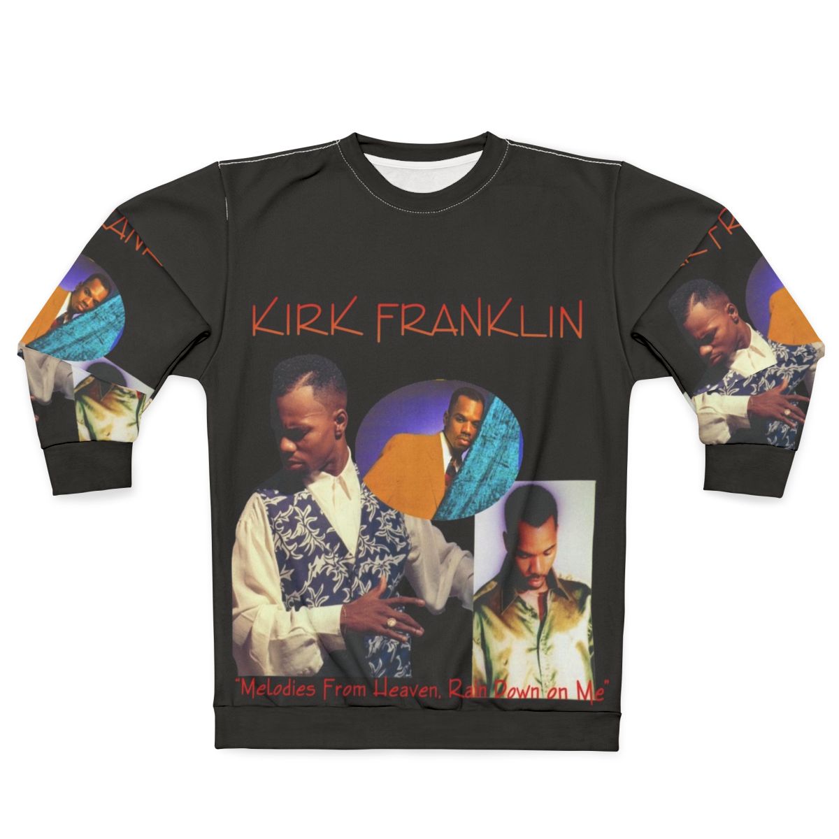 Stylish Kirk Franklin Sweatshirt with 90s Music Aesthetic and Black Excellence Design