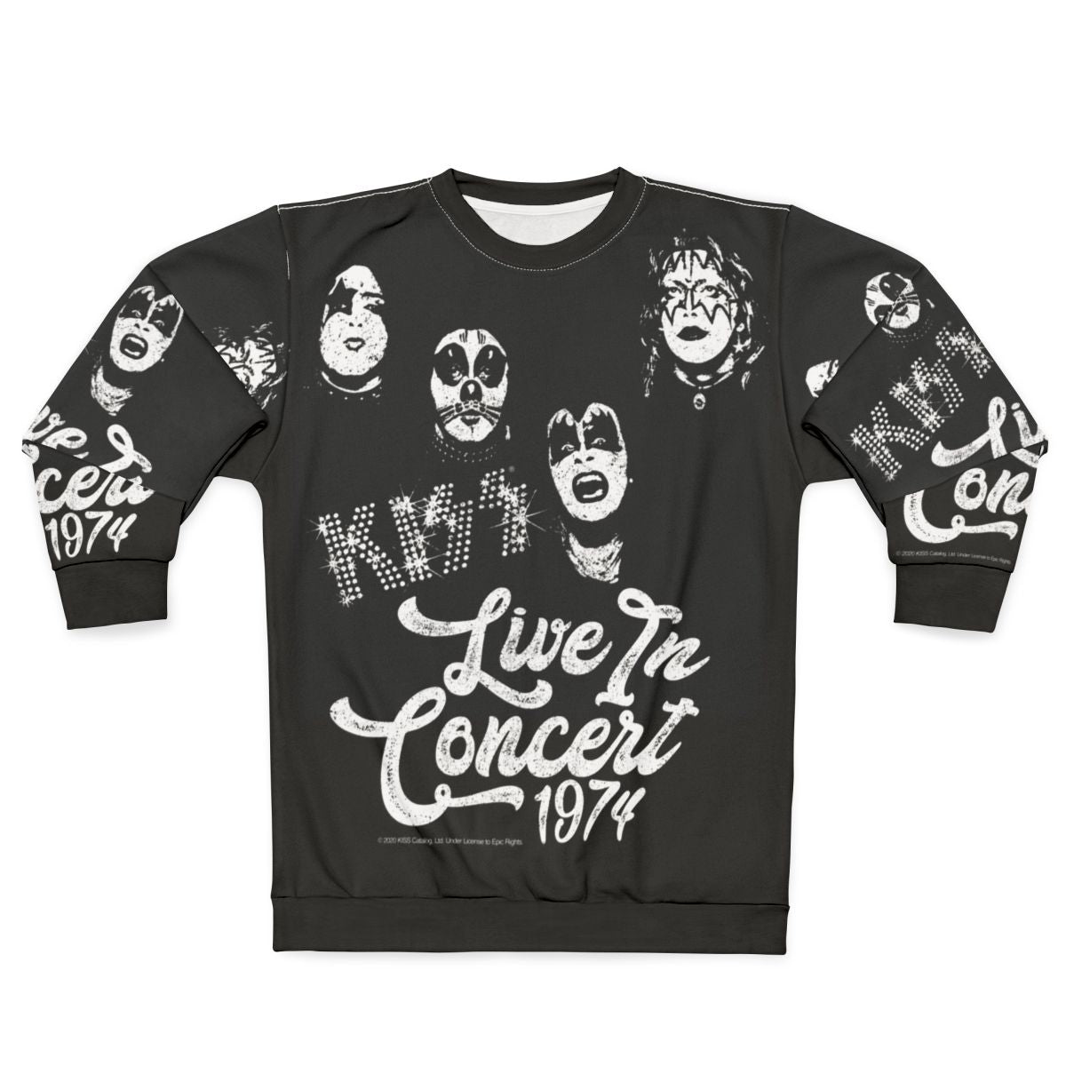 Kiss 1974 Live in Concert Sweatshirt