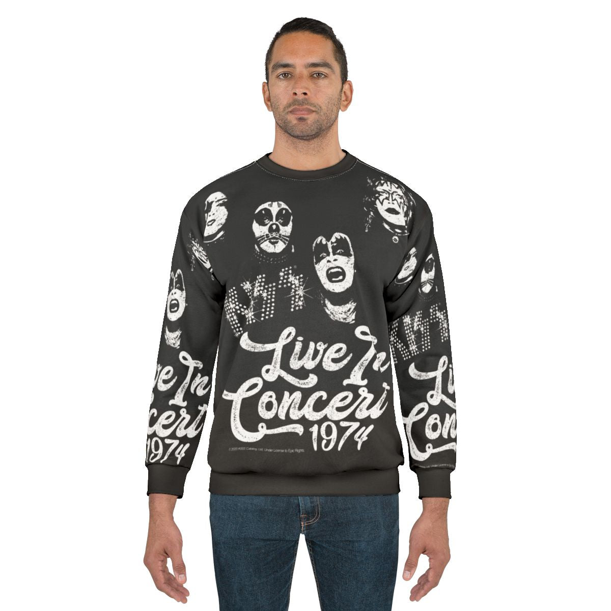 Kiss 1974 Live in Concert Sweatshirt