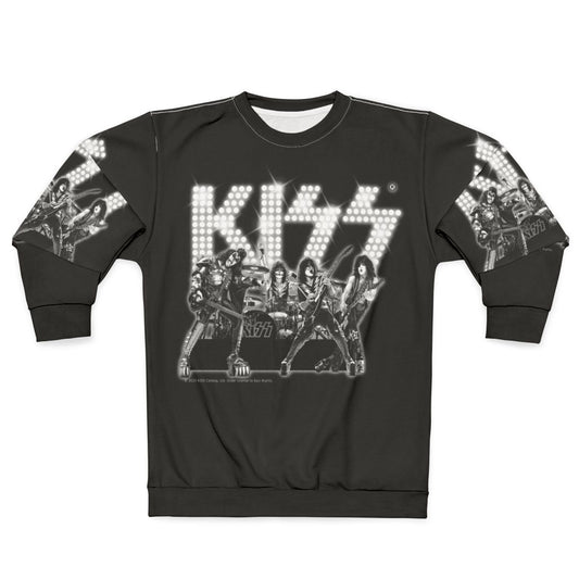 Kiss Band Concert Sweatshirt featuring the iconic Kiss band logo and members