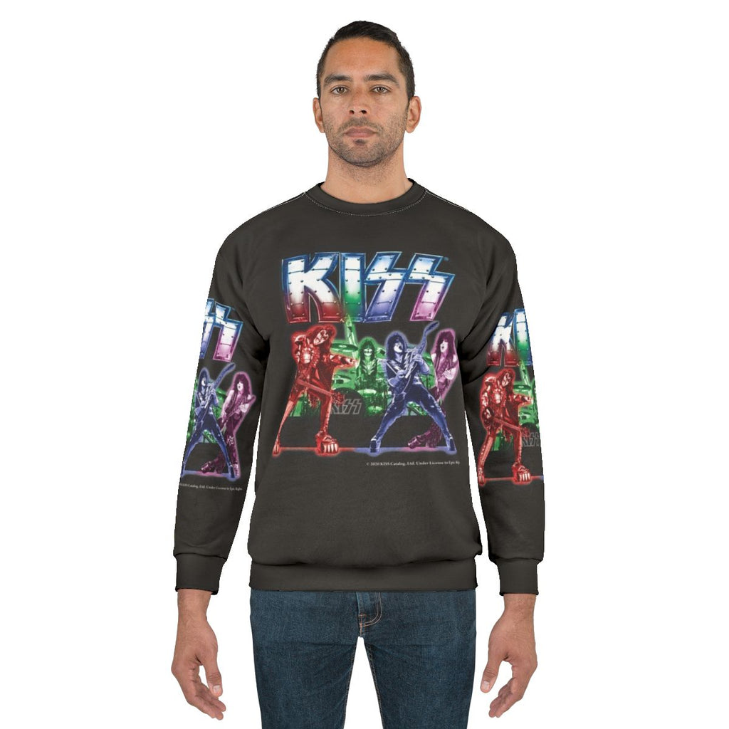 Kiss band sweatshirt with iconic band logo and members