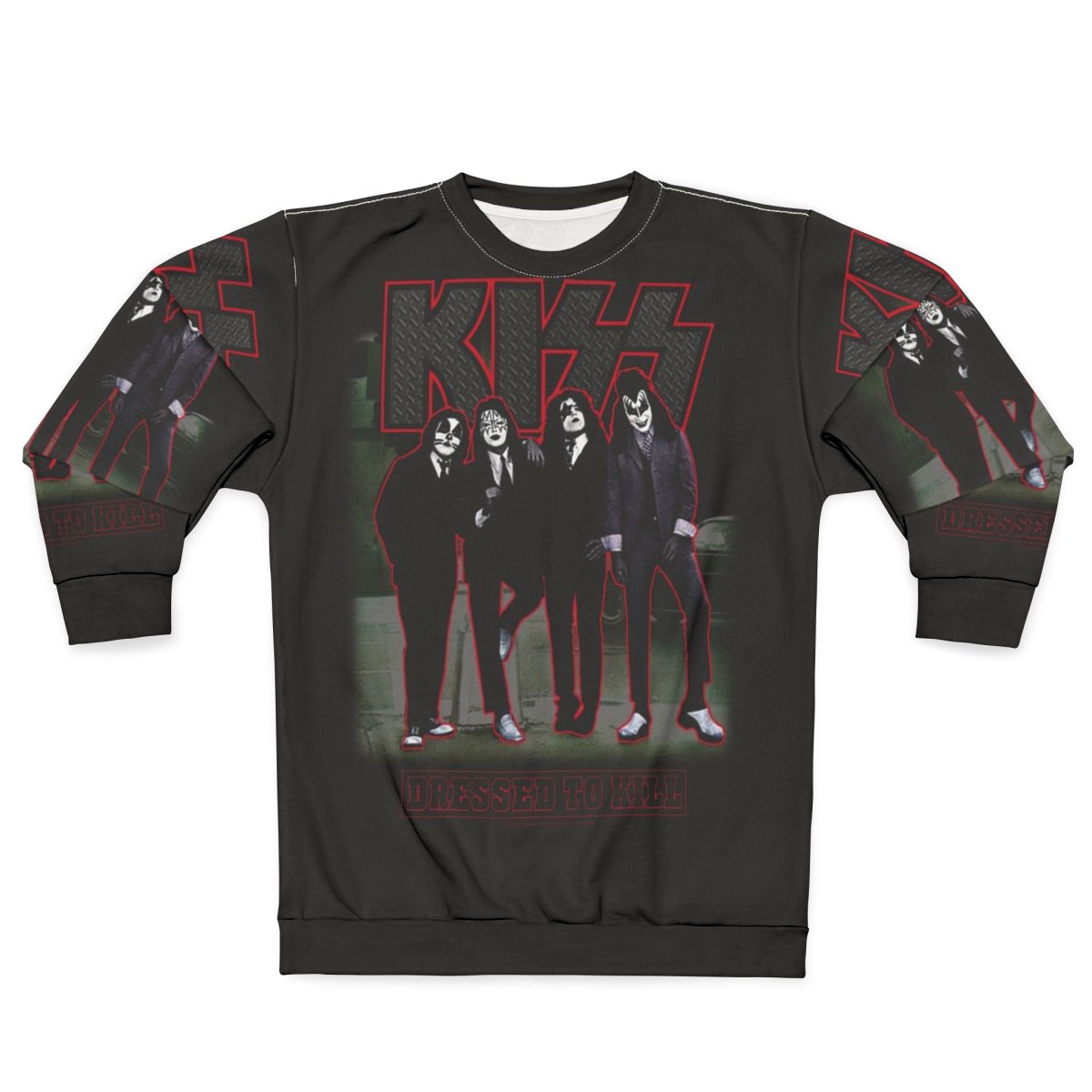 Kiss "Dressed To Kill" Sweatshirt - Rock Band Merchandise