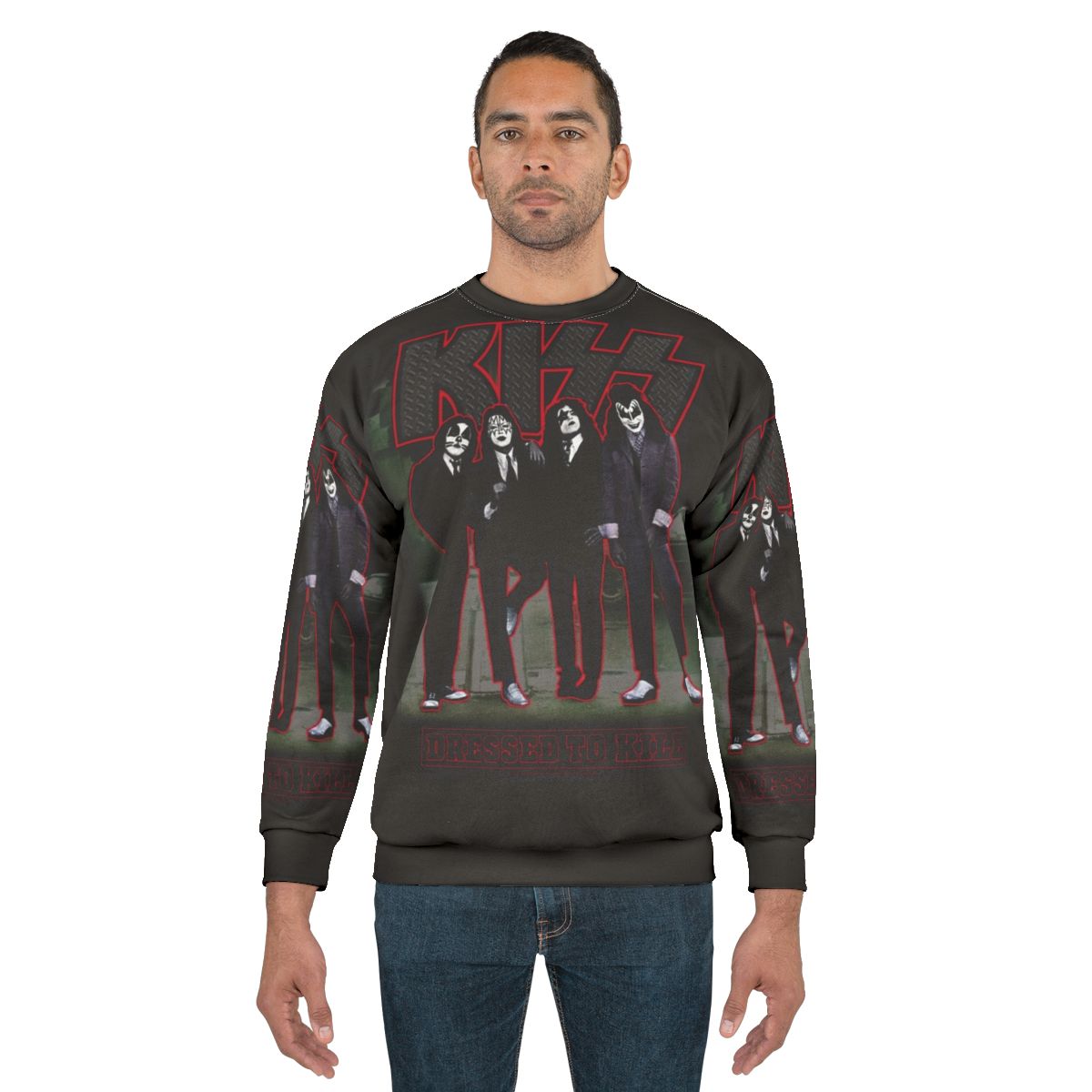 Kiss "Dressed To Kill" Sweatshirt - Rock Band Merchandise