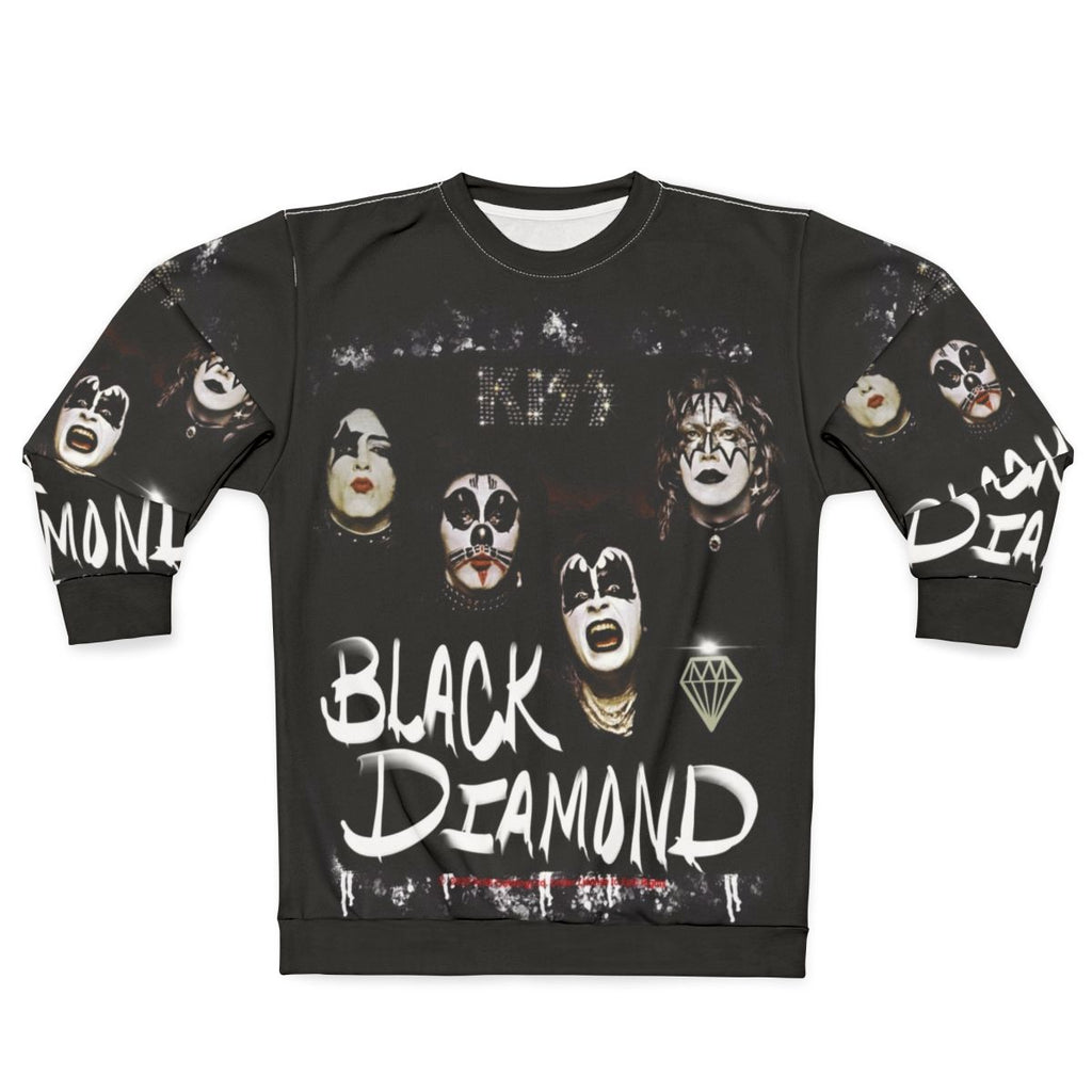 Vintage KISS band fan art printed sweatshirt