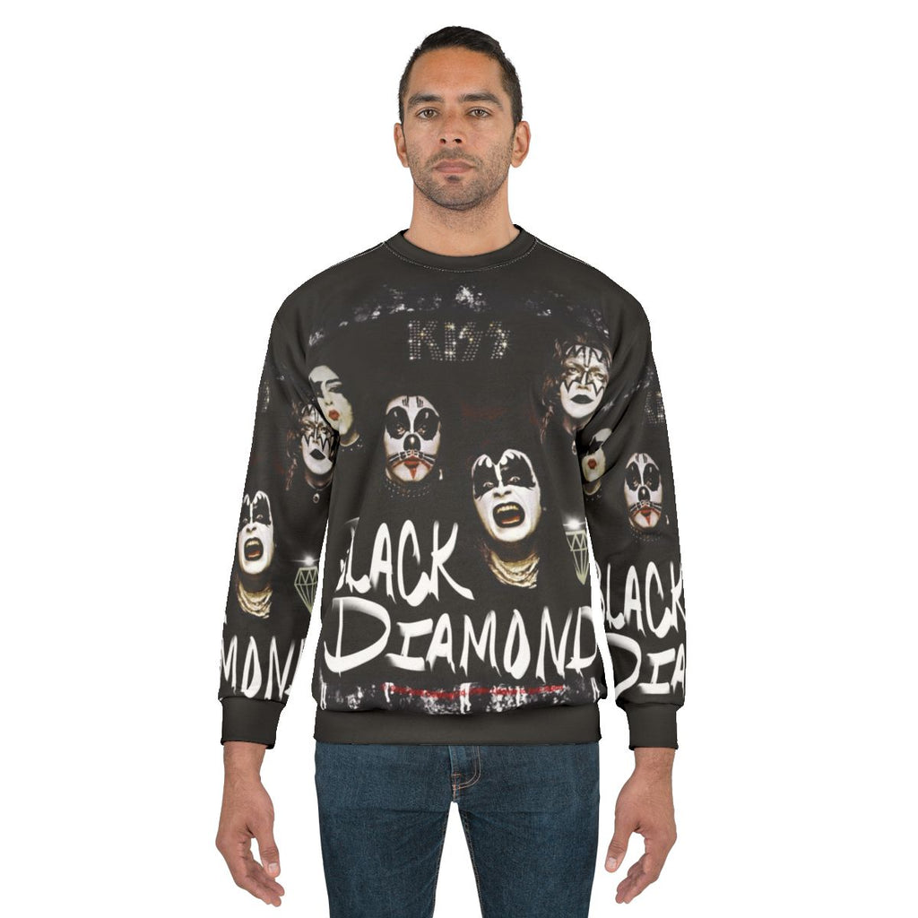 Vintage KISS band fan art printed sweatshirt
