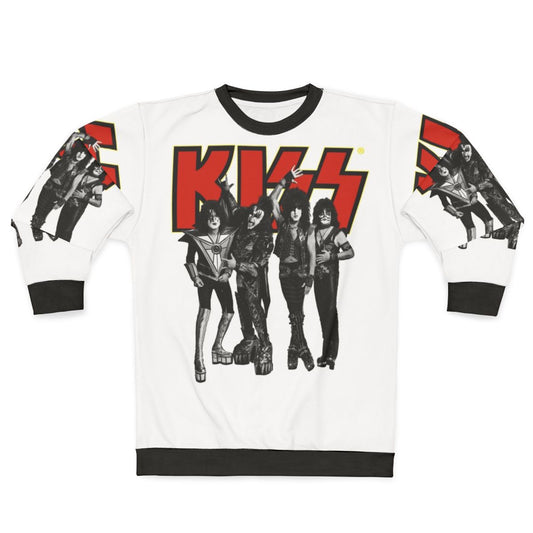 Vintage Kiss Band Logo Red and Yellow Sweatshirt