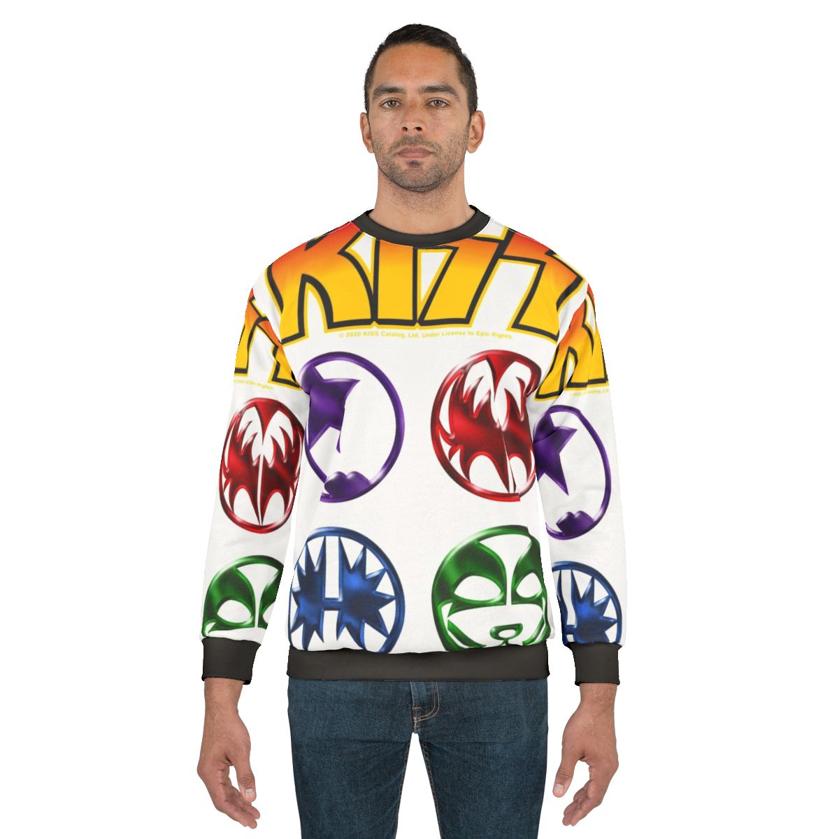 Kiss Logo Starman Spaceman Demon Catman Sweatshirt