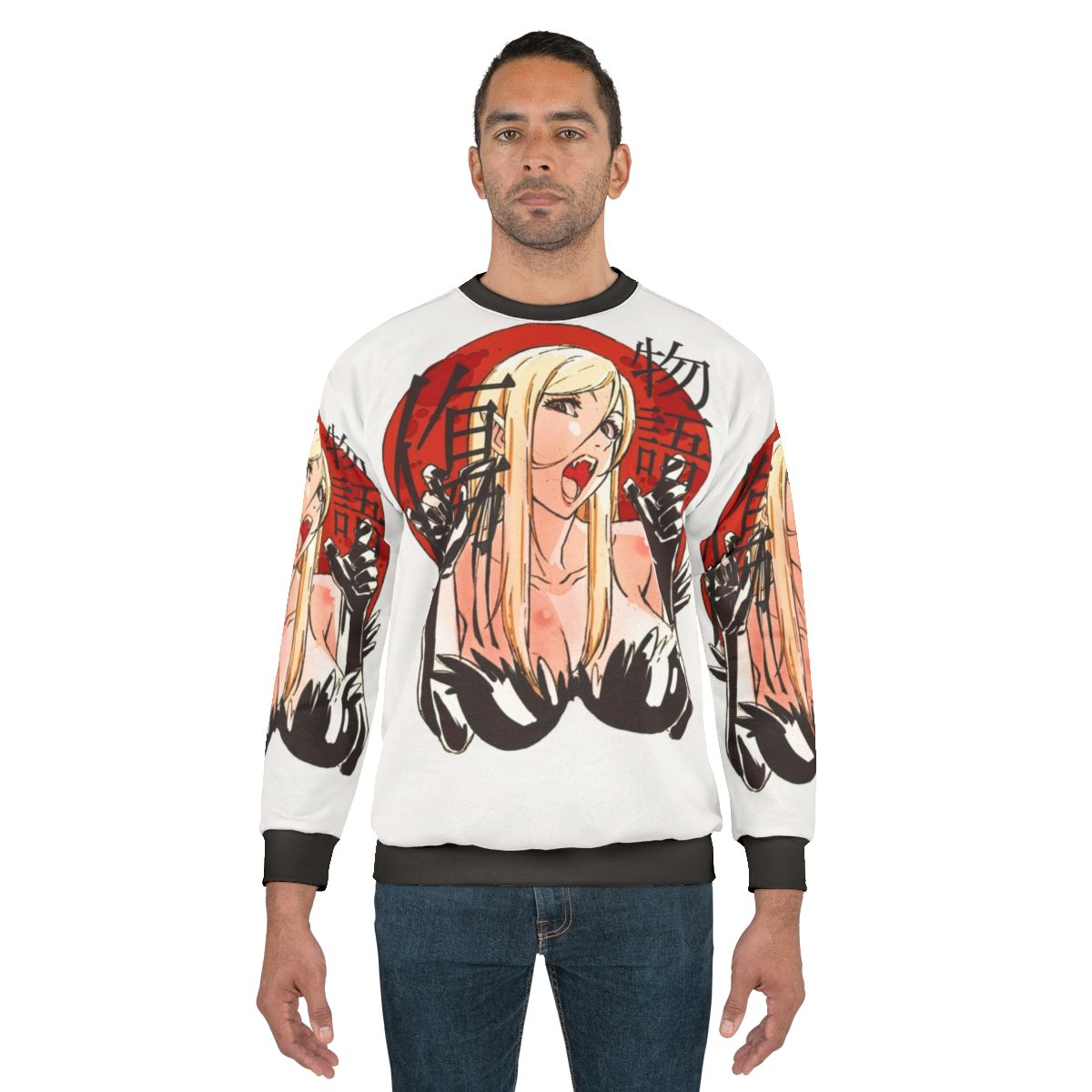 Kiss Shot Monogatari Series Anime Sweatshirt