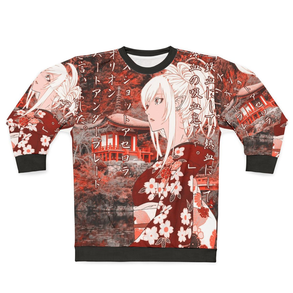 Kiss Shot Yukata Sweatshirt 2 - Anime Inspired Japanese Scenery Design