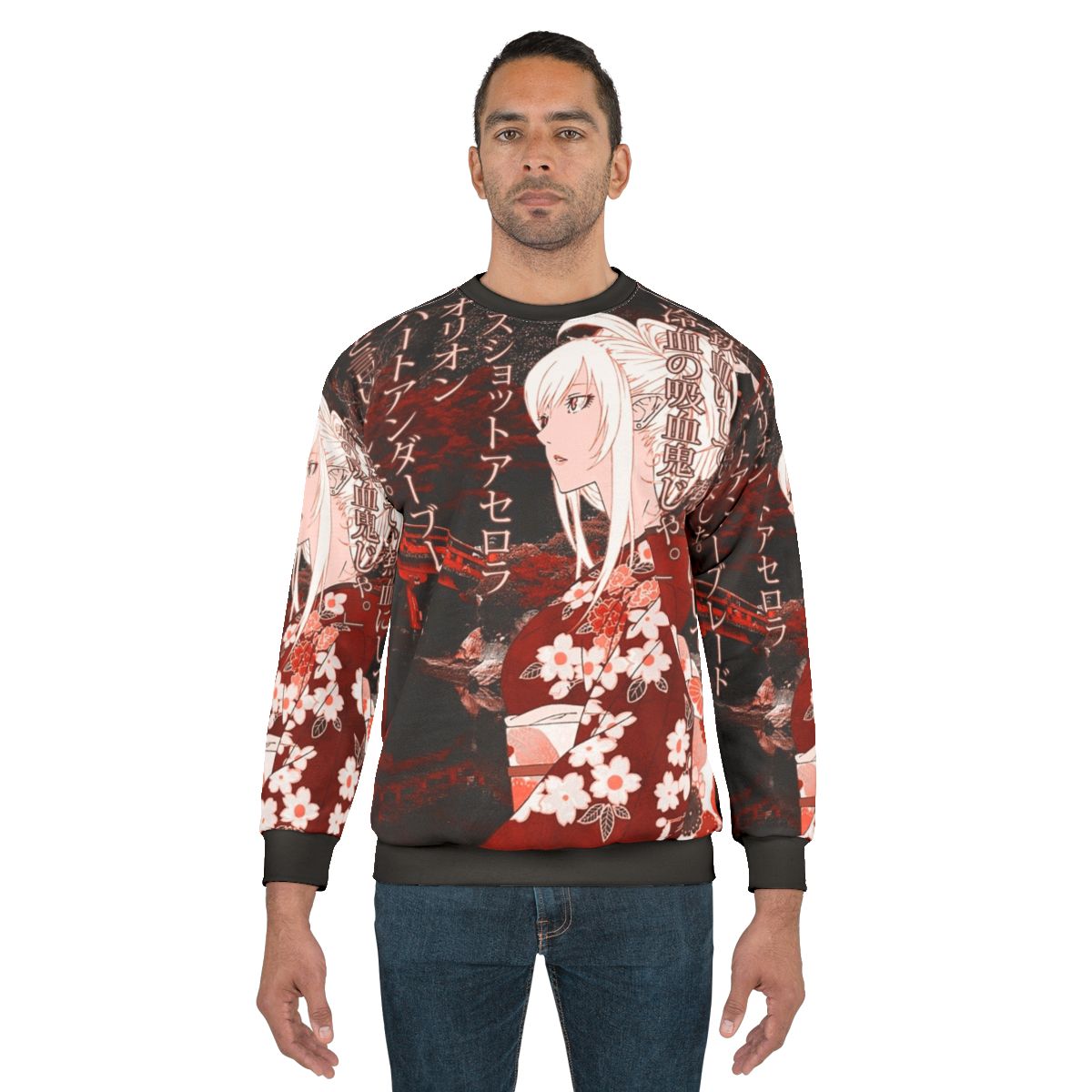 Kiss Shot Yukata Aesthetic Anime Sweatshirt