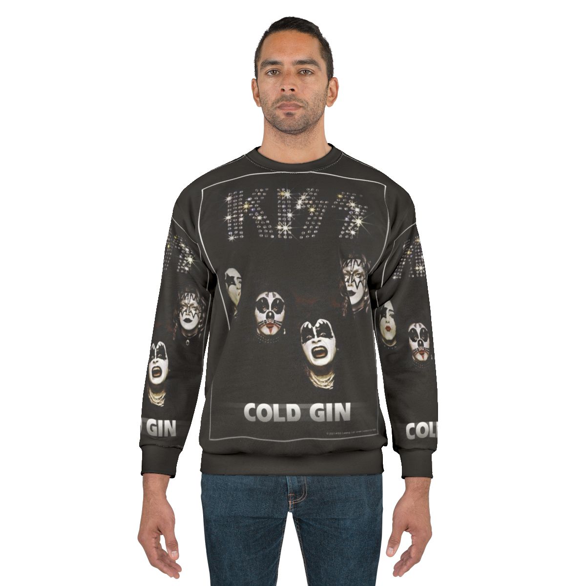 Kiss The Band 1974 Album Cold Gin Sweatshirt