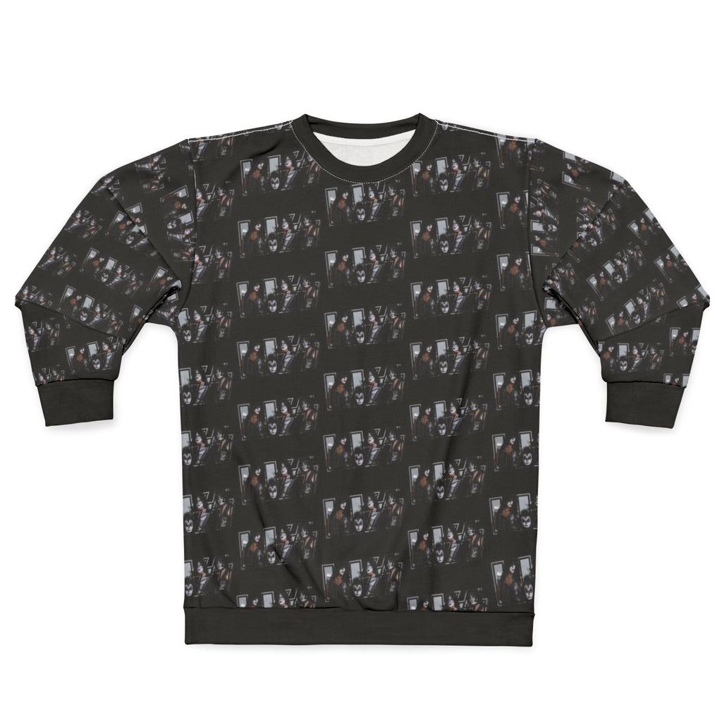 Kiss the Band Classic Poster Logo Dark Sweatshirt
