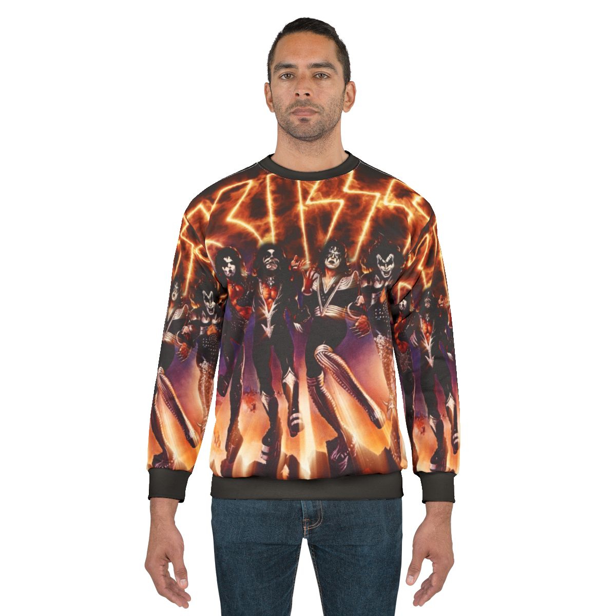 Kiss Band Destroyer Logo Sweatshirt - Heavy Metal Music