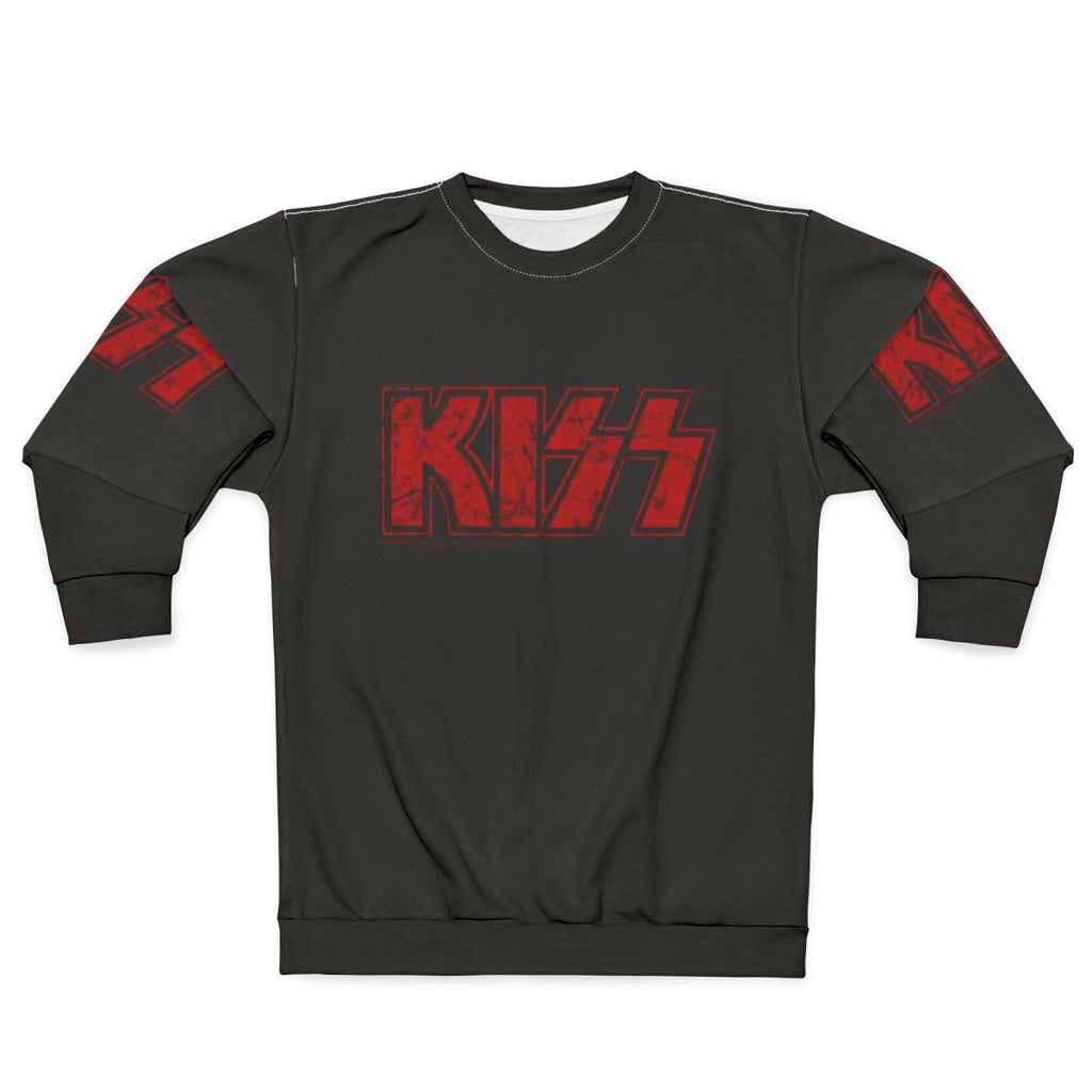 Kiss Band Logo Red Sweatshirt
