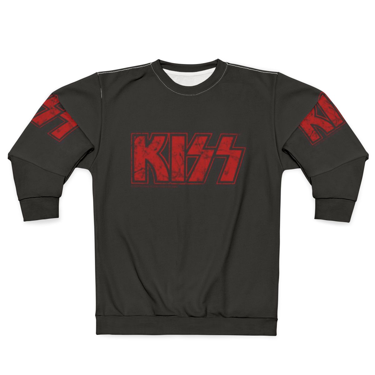 Kiss Band Logo Red Sweatshirt