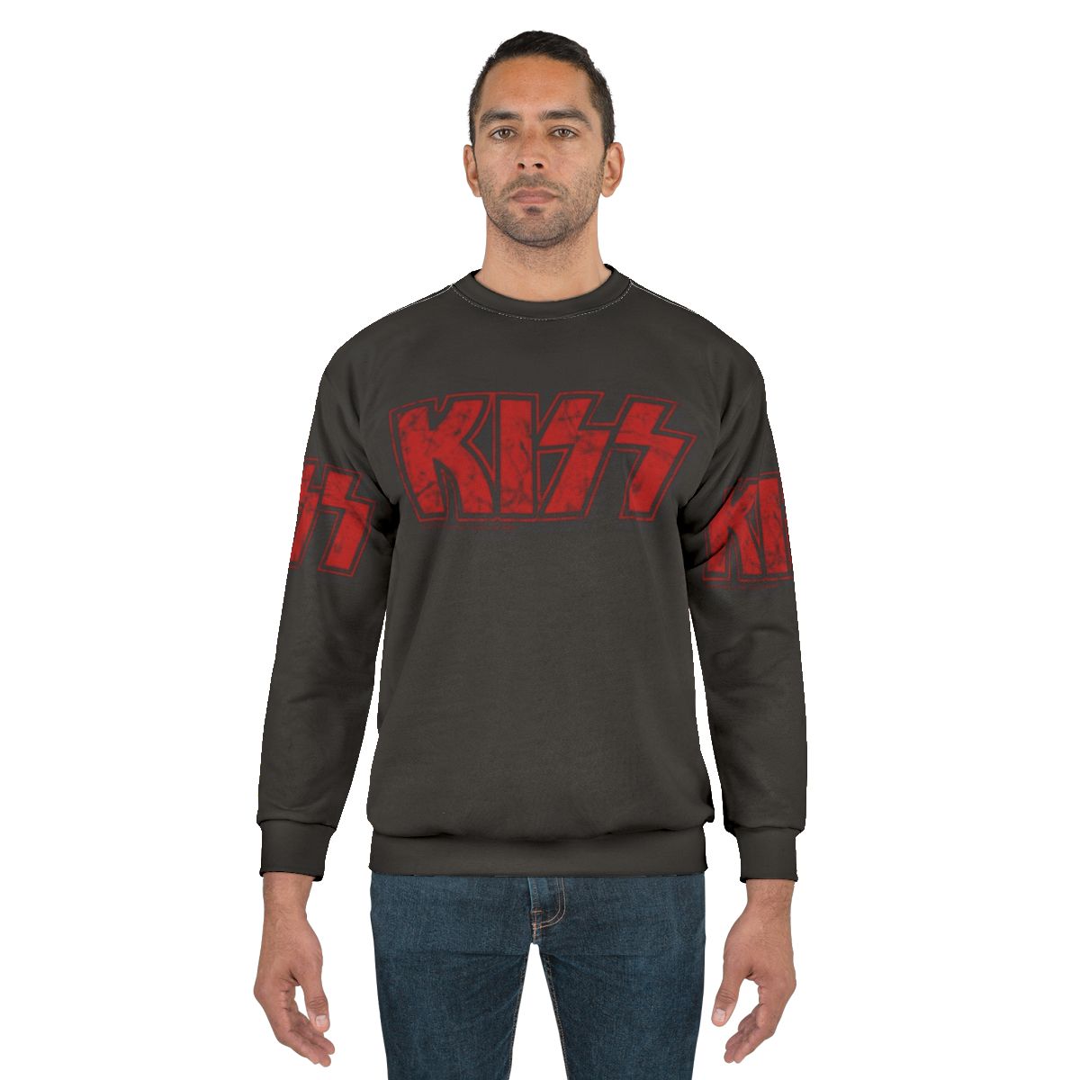 Kiss Band Logo Red Sweatshirt
