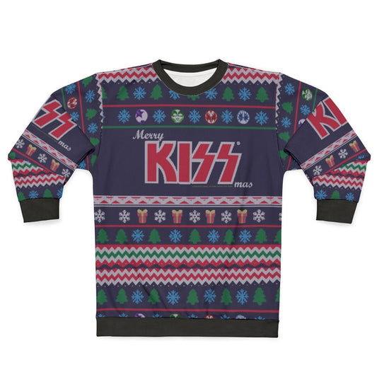 Kiss the Band ugly Christmas sweater sweatshirt