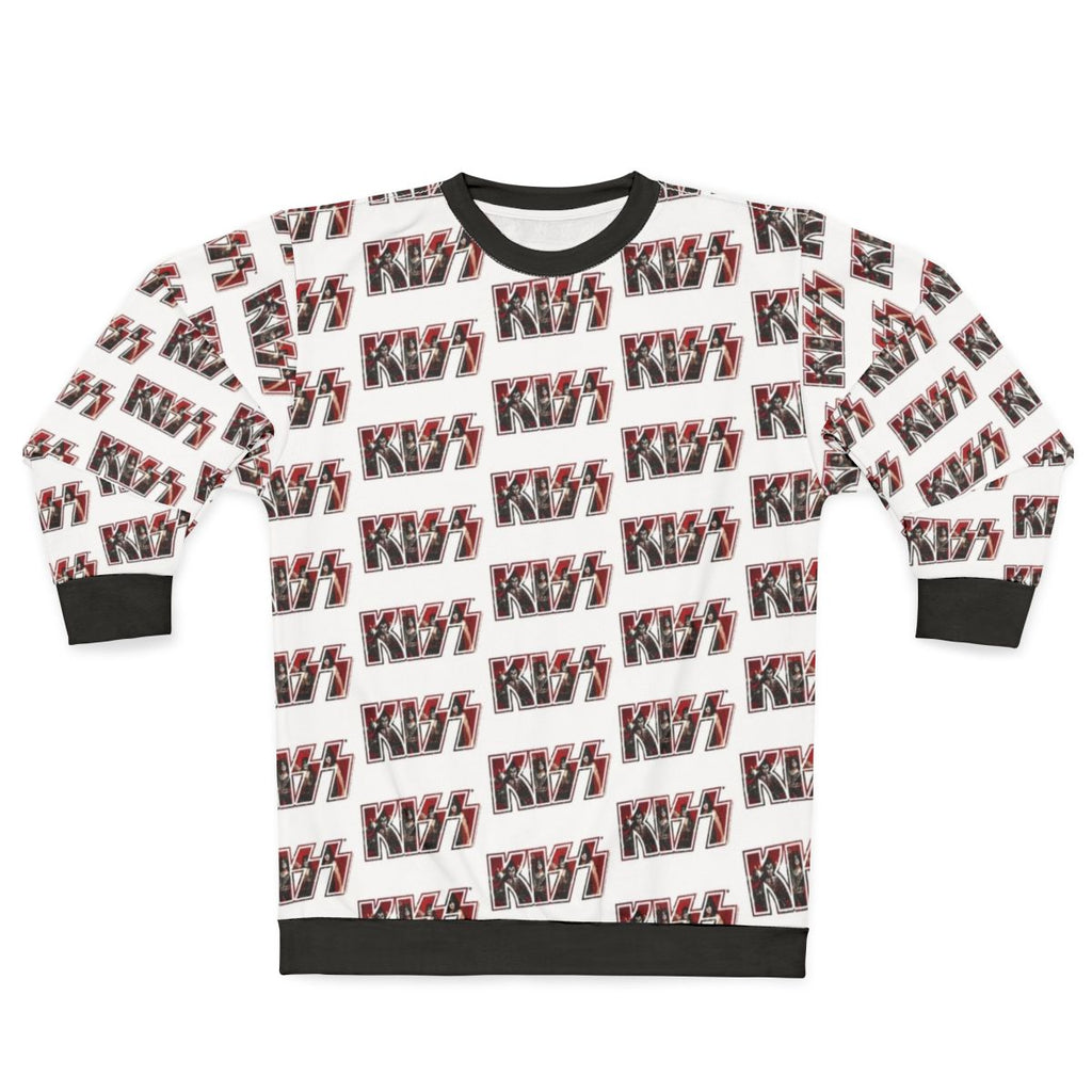 Kiss The Band Sweatshirt with Photoshoot Poster Logo Design