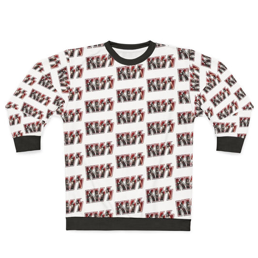 Kiss The Band Sweatshirt with Photoshoot Poster Logo Design