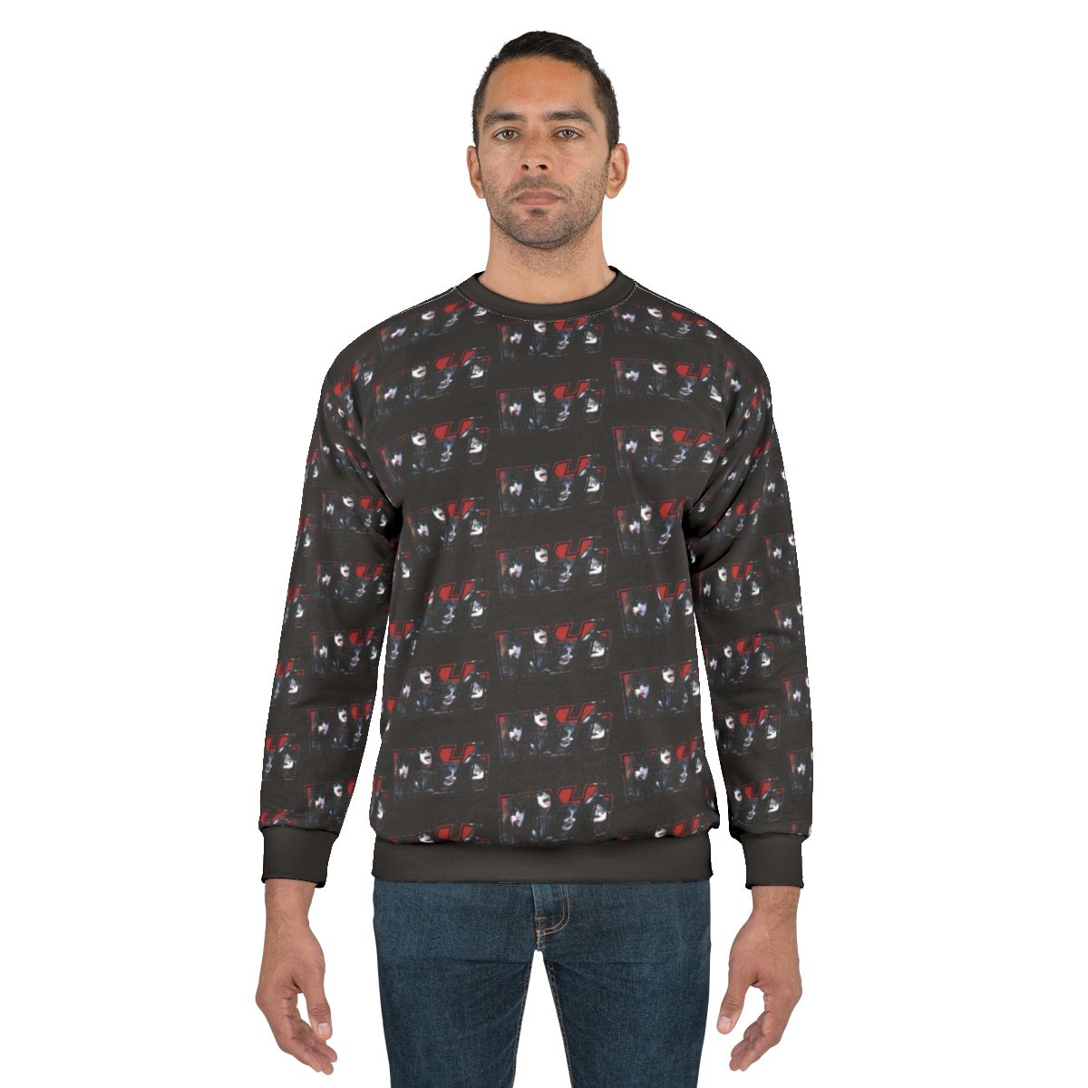 Kiss The Band Logo Dark Sweatshirt