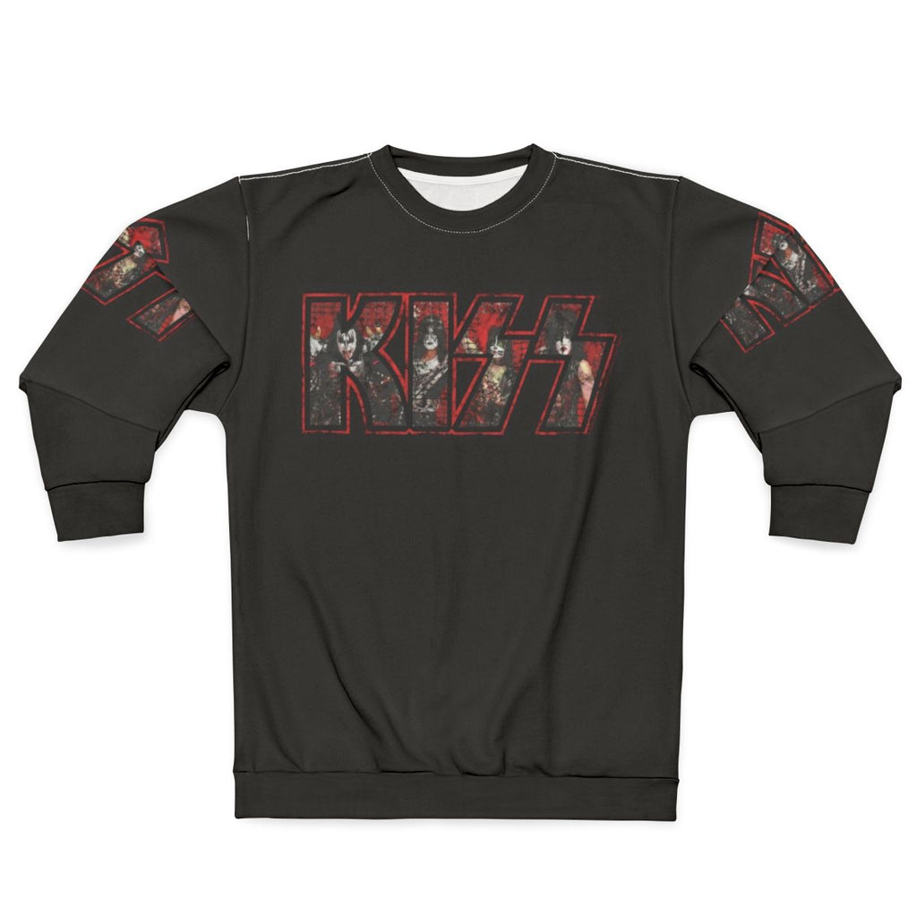 Kiss The Band Sweatshirt featuring KISS band logo and artwork