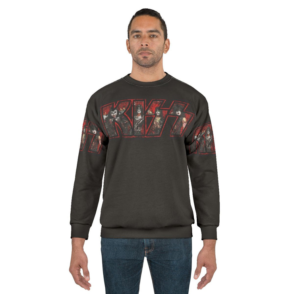 Kiss The Band Sweatshirt featuring KISS band logo and artwork