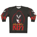70s glam rock kiss the demon stylized sweatshirt