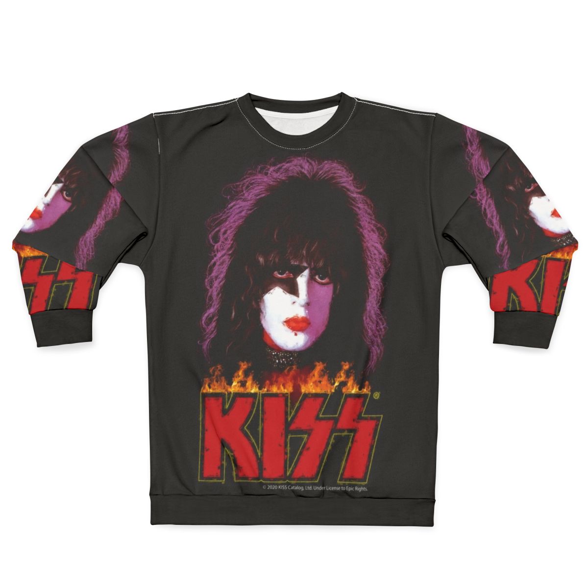 Kiss The Starchild Old Painting Stylized Sweatshirt