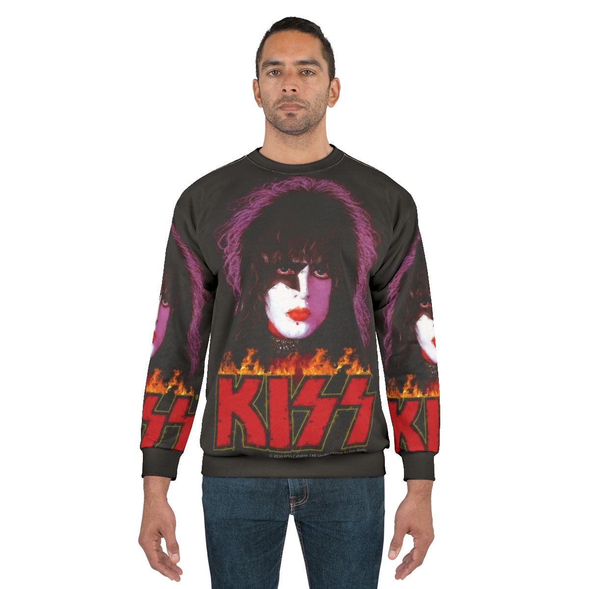 Kiss The Starchild Old Painting Stylized Sweatshirt