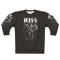 Kiss vintage grunge sweatshirt featuring the iconic rock band's logo and retro design