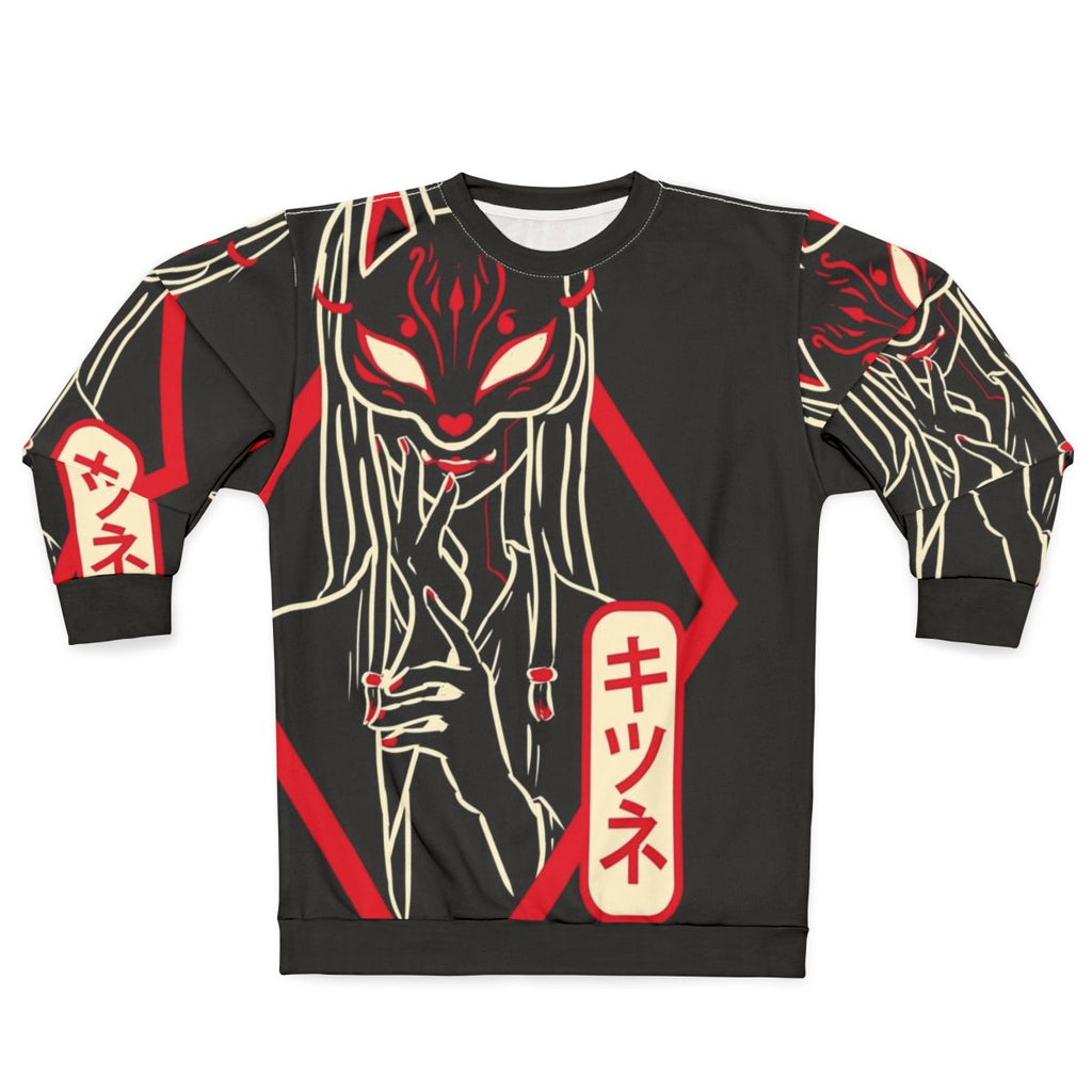 Kitsune red fox legendary animal sweatshirt
