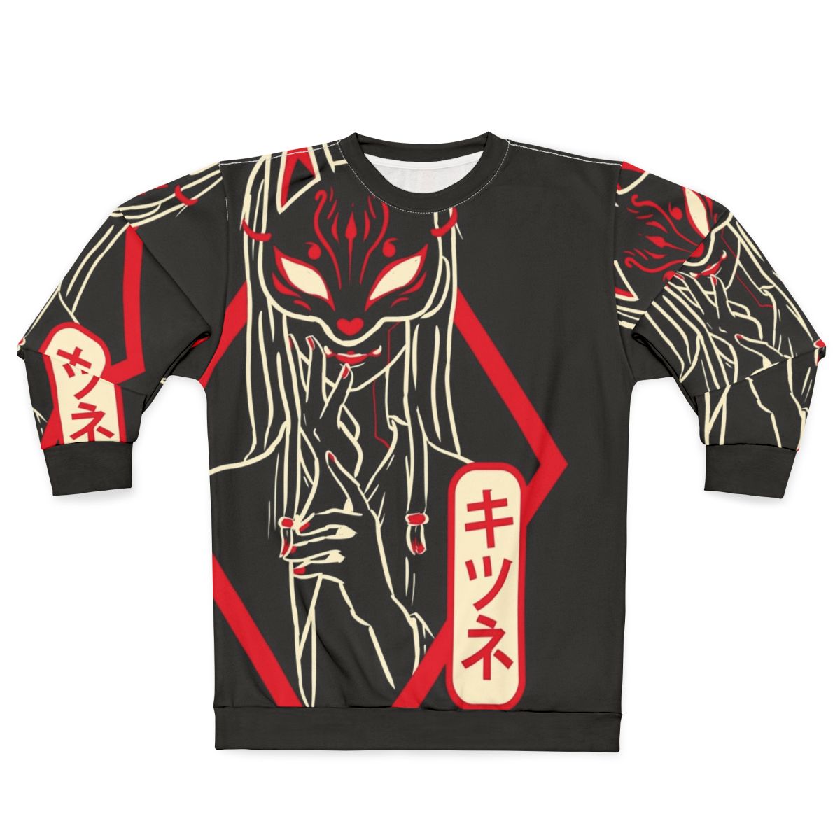 Kitsune red fox legendary animal sweatshirt