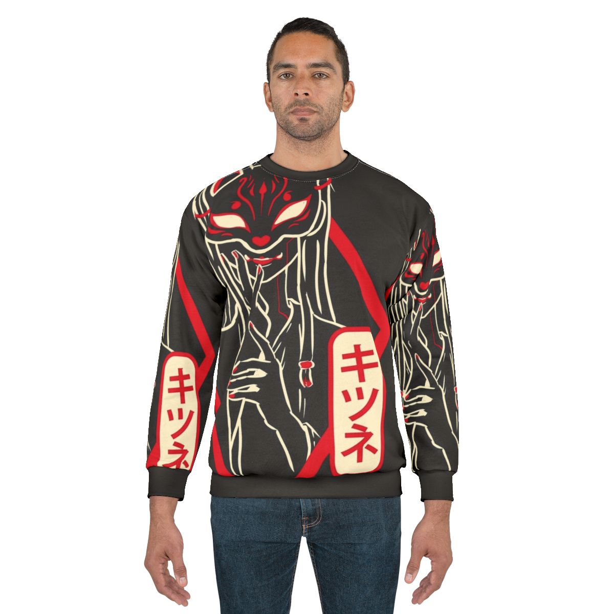 Kitsune red fox legendary animal sweatshirt